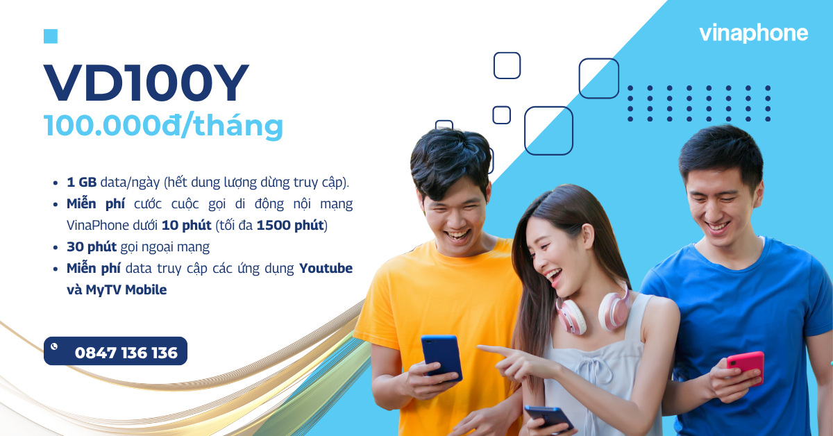 Gói cước VD100Y VinaPhone