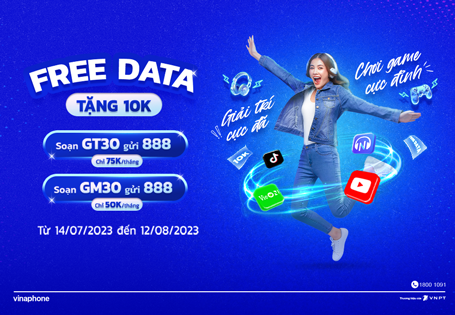 Nhận ngay 10K khi đăng ký gói GT30 hoặc GM30