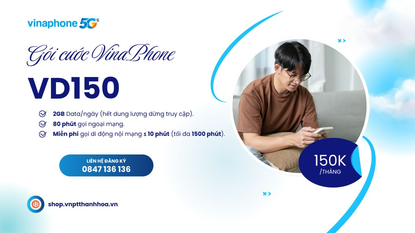 Gói cước VD150 VinaPhone