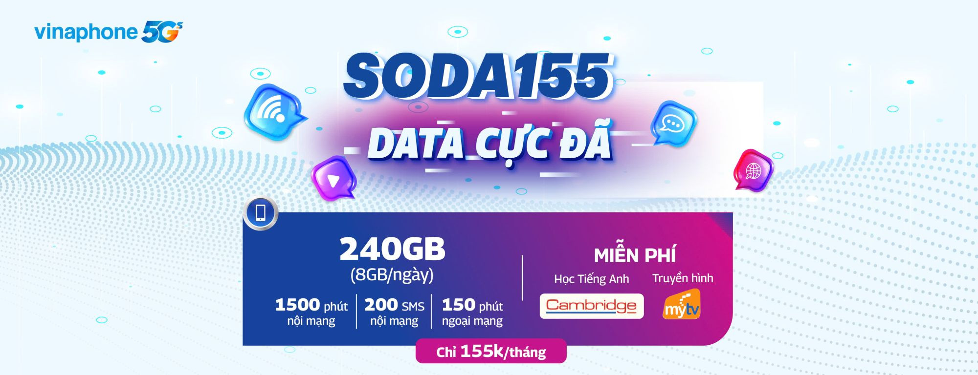 Gói cước SODA155 VinaPhone