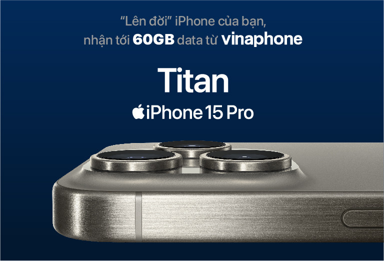 VinaPhone tặng data Iphone 15