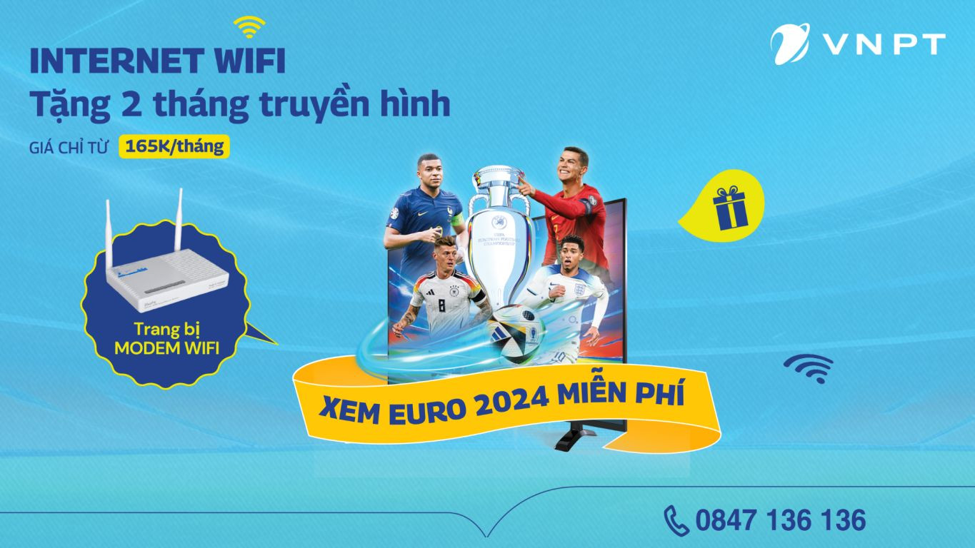 Lắp mạng VNPT - Xem Euro miễn phí