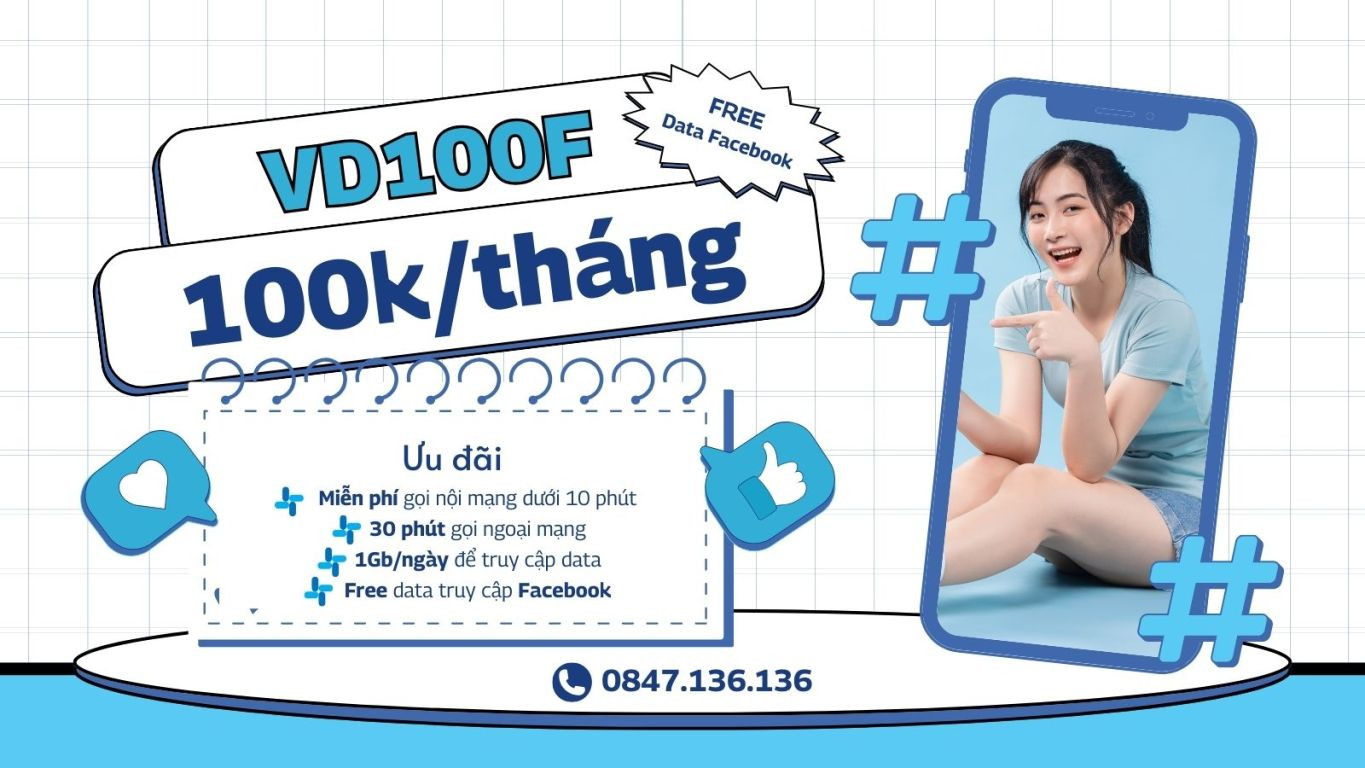 Gói Cước VD100F VinaPhone