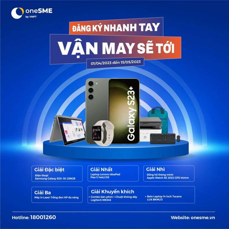 Rinh điện thoại Samsung khi mua hàng trên oneSME 1