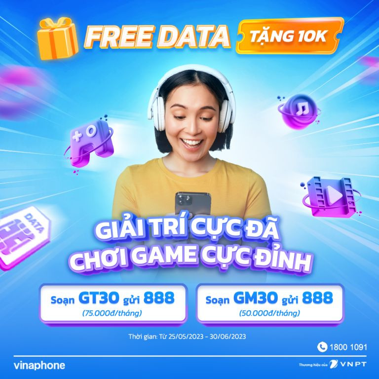 Free Data - Tặng 10K